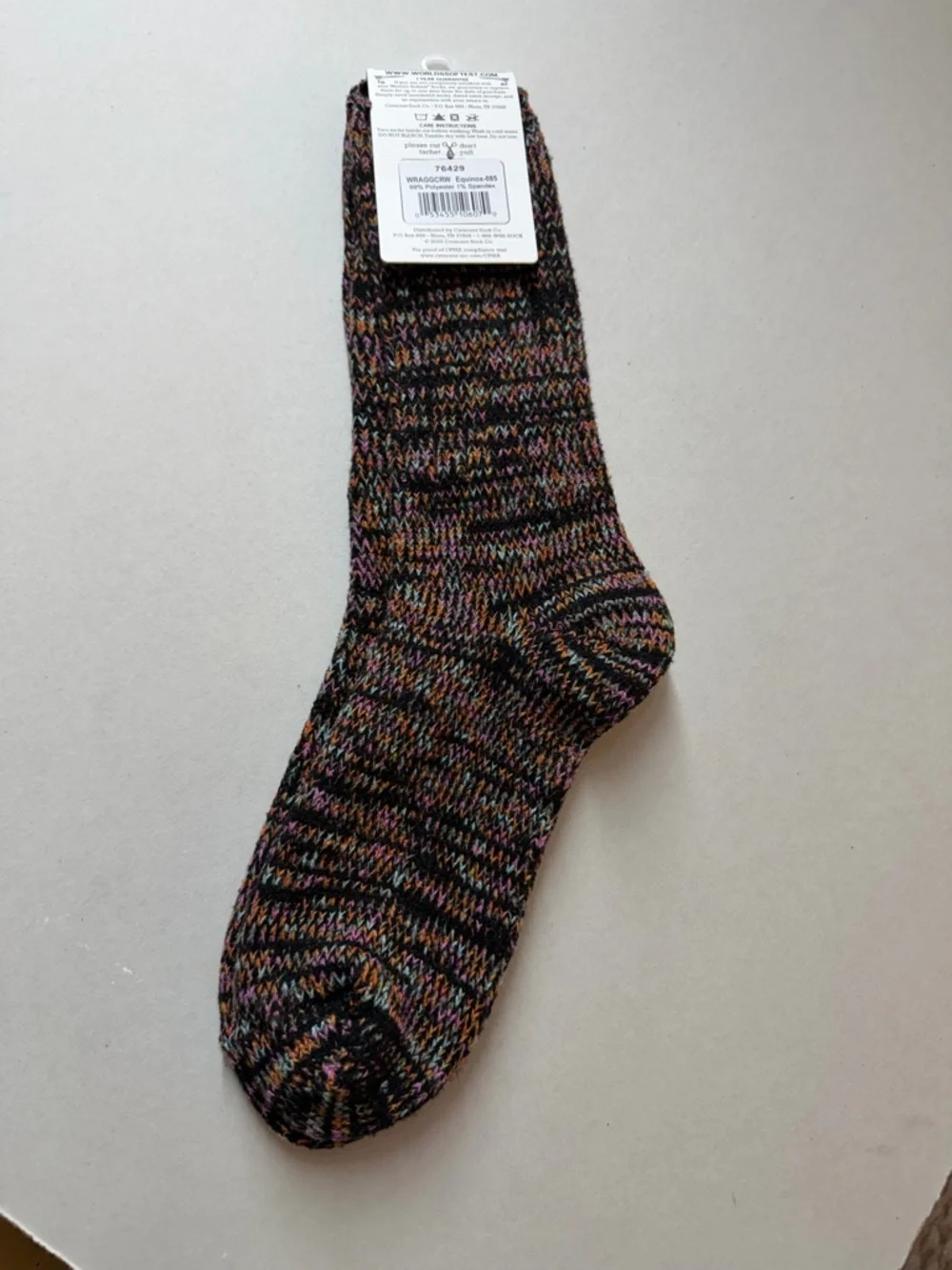 World's Softest Women’s Multicolor Marled Crew Socks - Picture 2 of 4